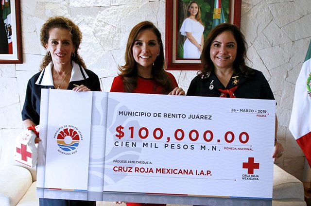Llama Mara Lezama a apoyar a la Cruz Roja