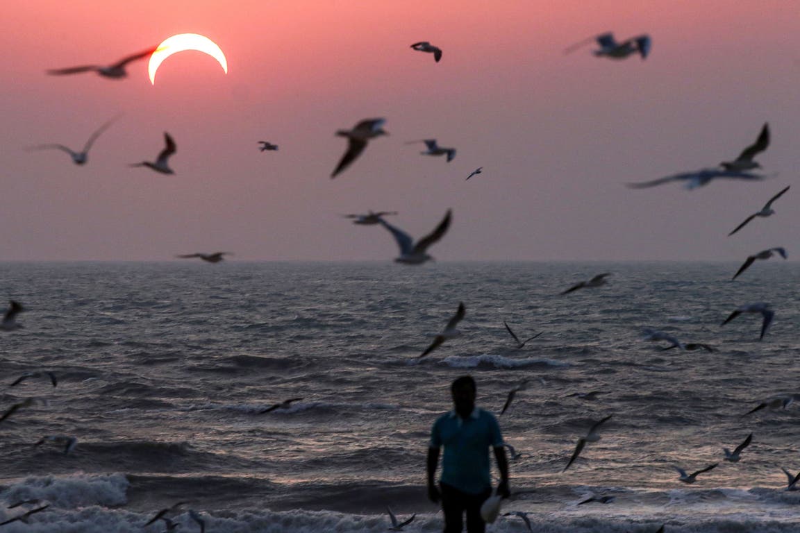 El eclipse en Kuwait