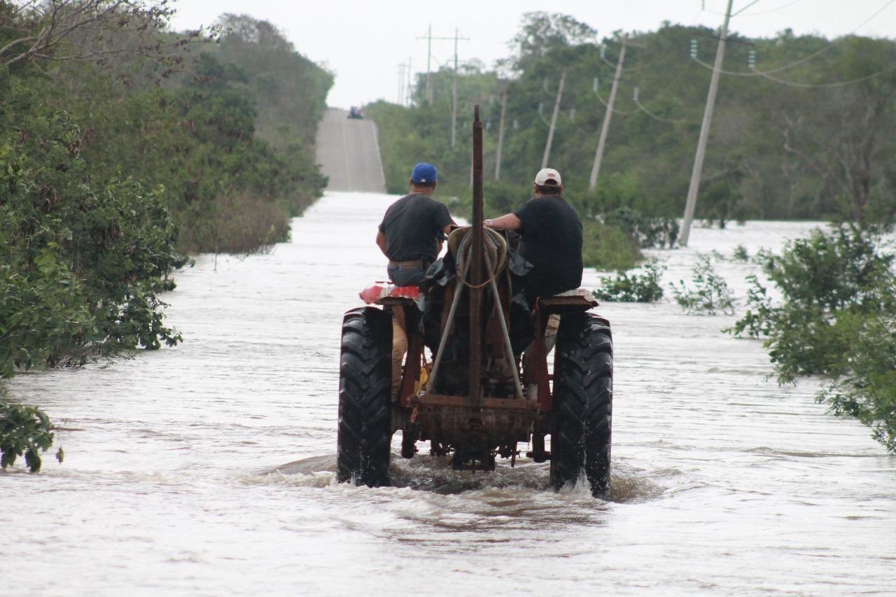 Lluvias en QRoo afectaron alrededor de mil 140 familias en cuatro municipios