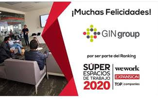 GINgroup, reconocido como uno de los Súper Espacios de Trabajo 2020