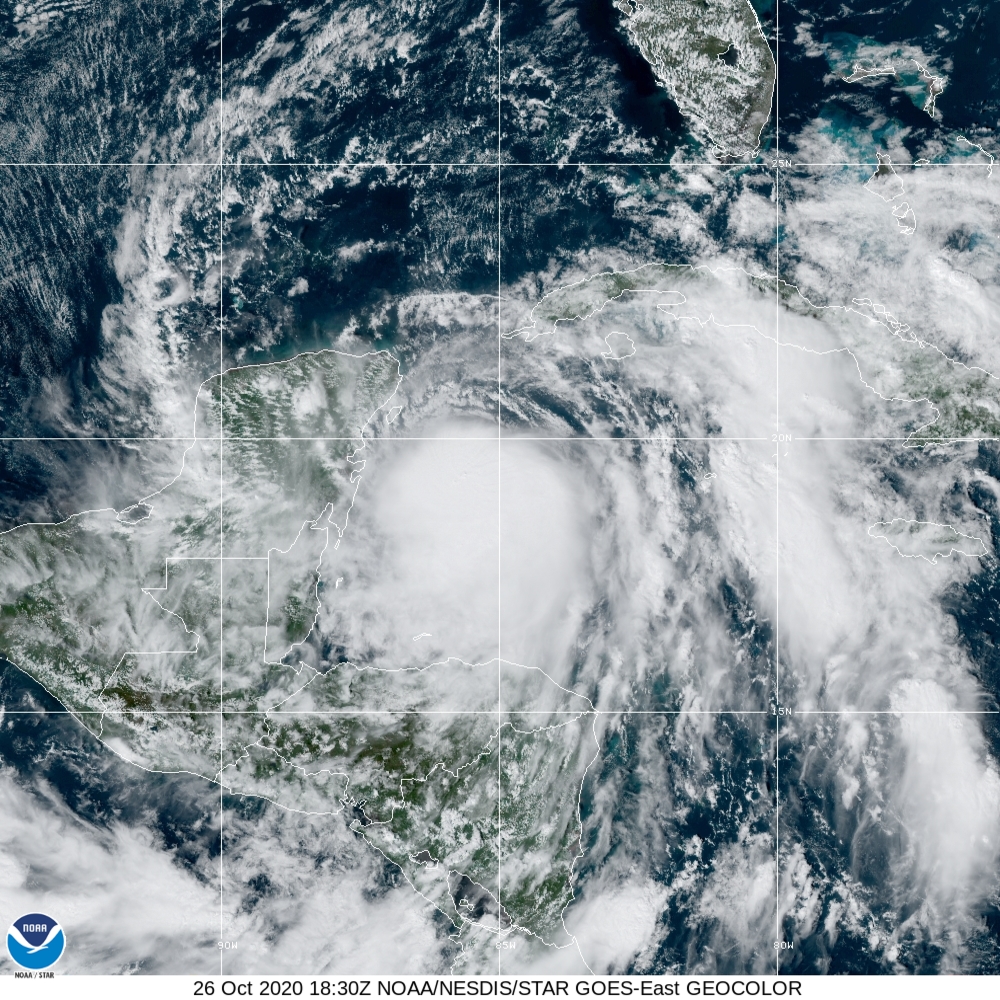 Tormenta tropical Zeta tocará tierra como Huracán en Cozumel