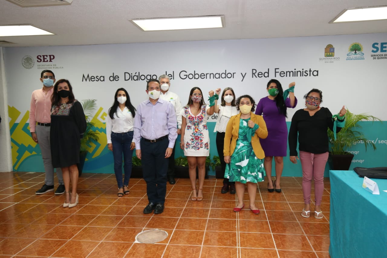 El gobernador Carlos Joaquín se reunió con la Red Feminista de Quintana Roo