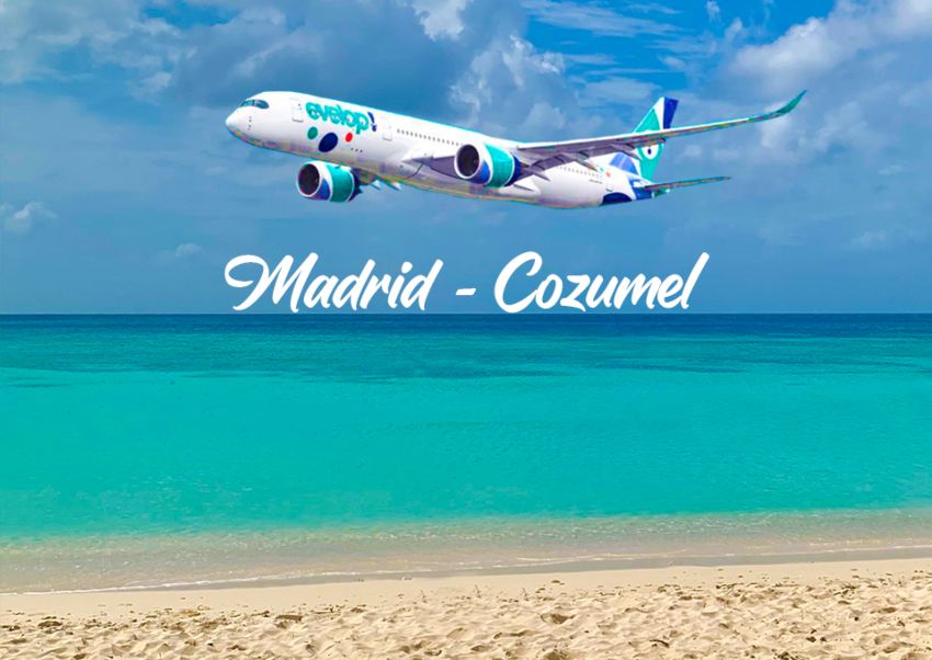 Anuncian nuevo vuelo de Madrid a Cozumel
