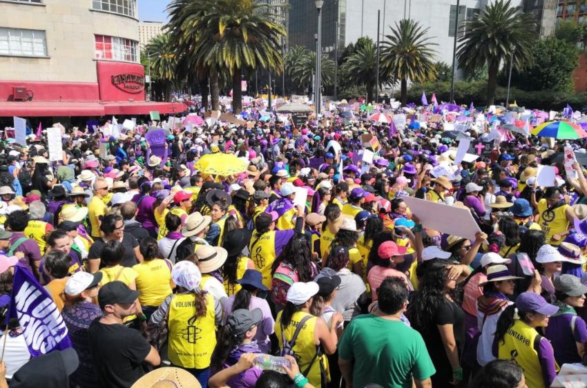 “Ni una más”, en 2020 al menos 80 mil mujeres marcharon el 8 de marzo