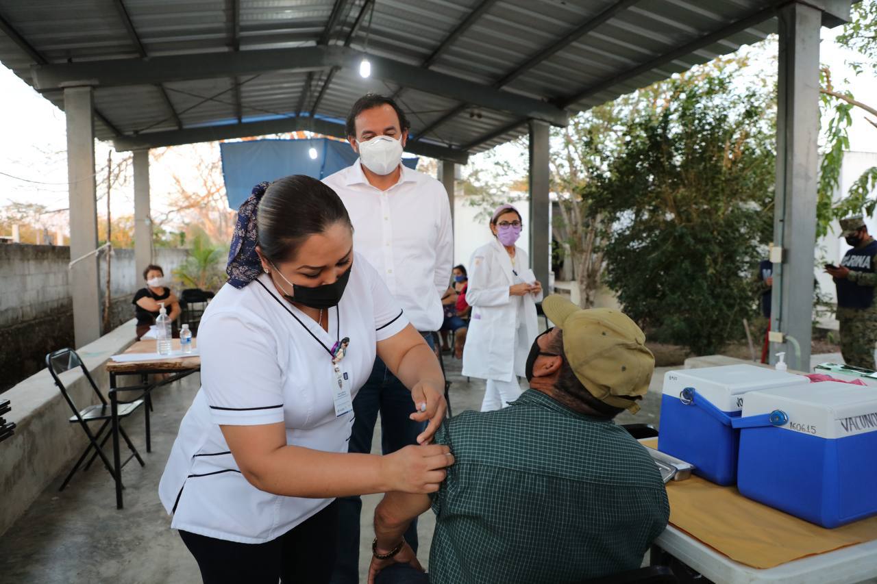vacunación anticovid llega a Hunucmá, Akil y Río Lagartos
