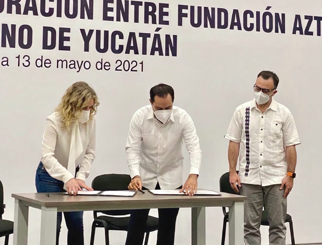 Con 'Plantel Azteca', Yucatán y Fundación Azteca unen esfuerzos