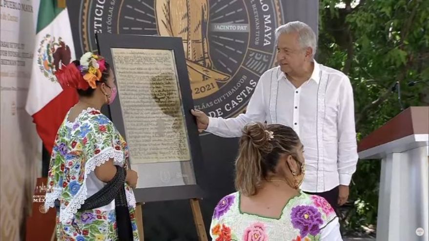 Comunidades mayas rechazan disculpas de Andrés Manuel