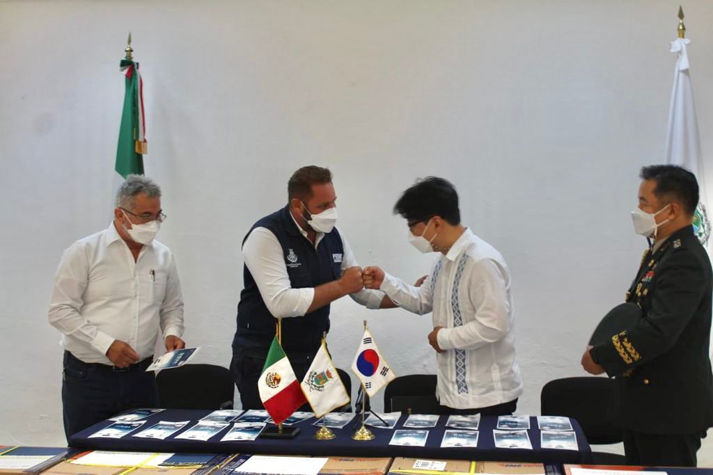 Embajada de Corea dona 10 mil cubrebocas