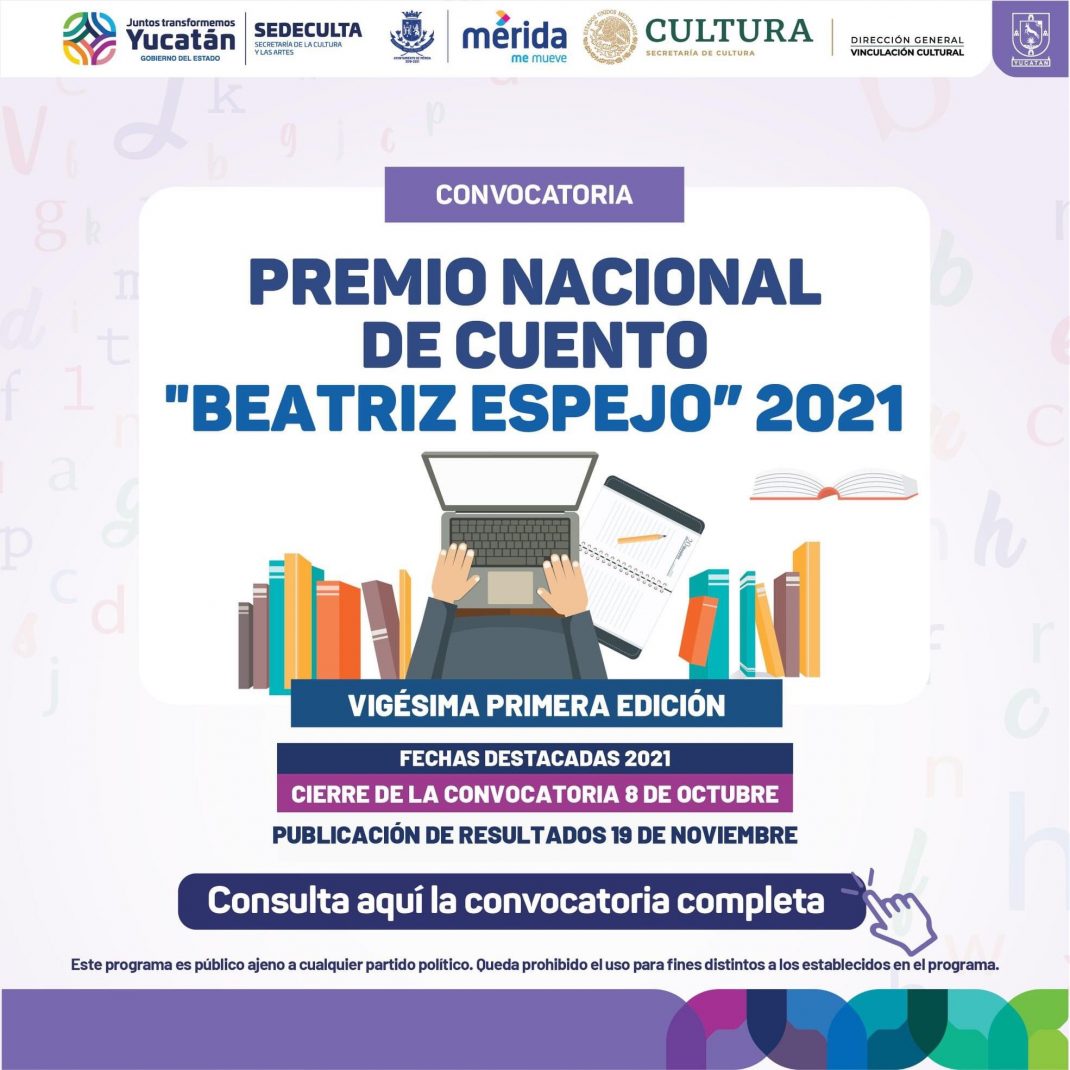 Lanzan convocatoria del Premio Nacional de Cuento "Beatriz Espejo"