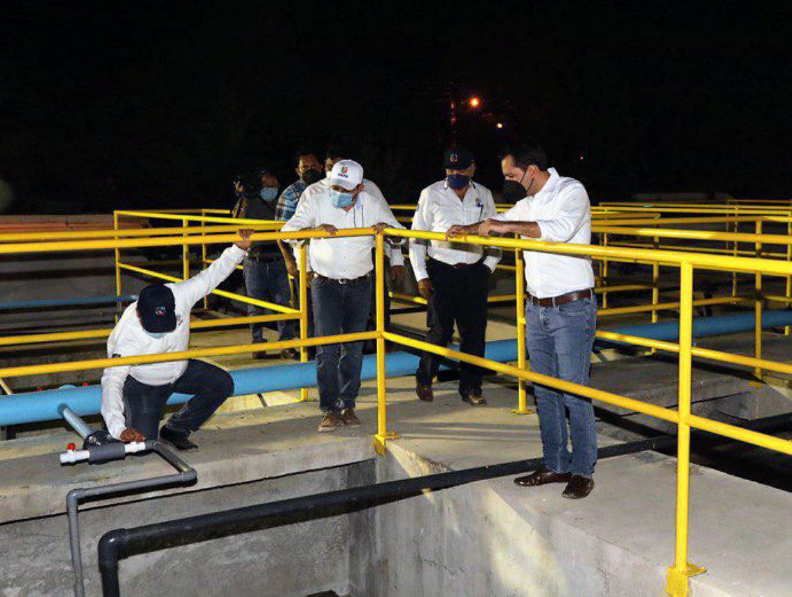 Gobierno de Yucatán rehabilita planta de tratamiento de aguas residuales de Umán