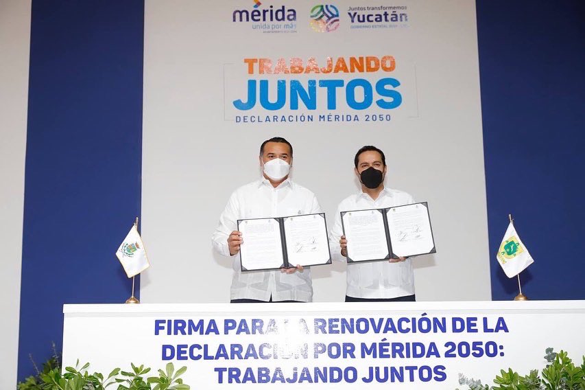 Mauricio Vila y Renán Barrera refrendan su compromiso por un Mérida con un mejor futuro