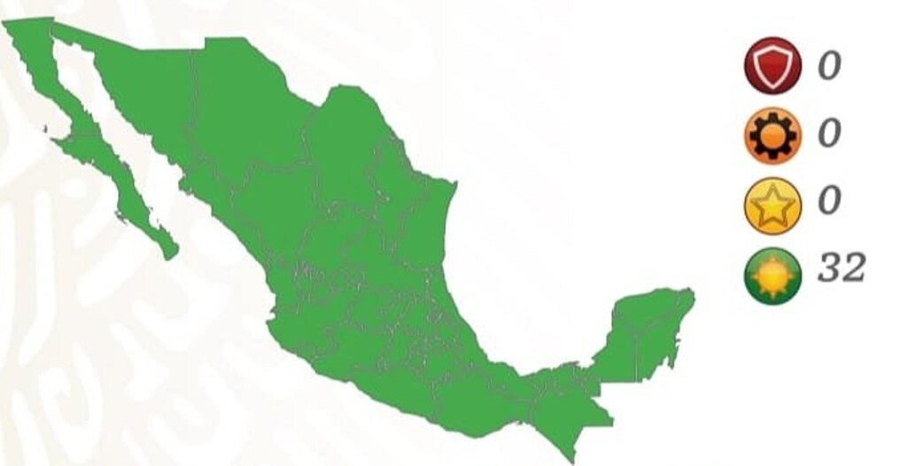 México se queda en semáforo verde dos semanas más