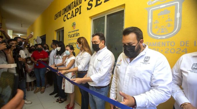 Inauguran Centro Comunitario de Atención a la Primera Infancia en Izamal