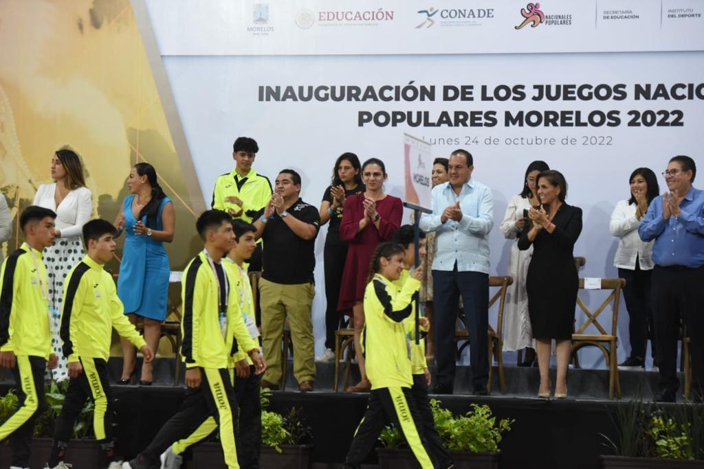 Mara Lezama acompaña a deportistas quintanarroenses en los Juegos Nacionales Populares 2022