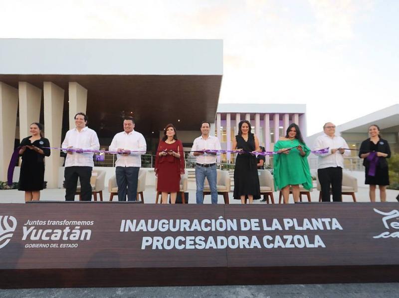 Mauricio Vila inaugura nueva planta procesadora de Tere Cazola