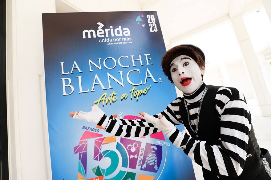 Anuncia la 15a edición de La Noche Blanca en Mérida