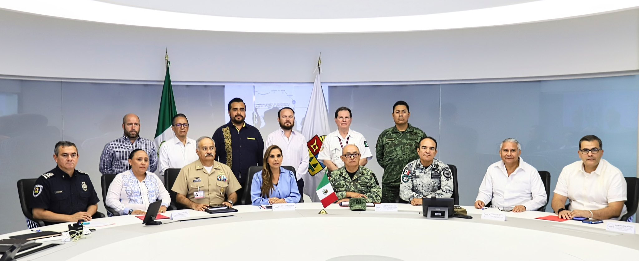 Mara Lezama se reúne con los titulares de seguridad en Quintana Roo