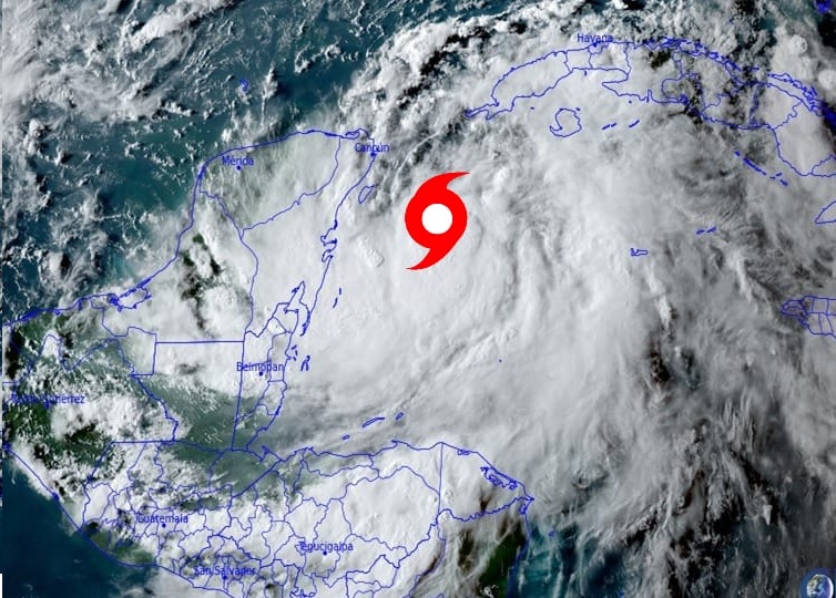 Cierran todos los puertos de Yucatán por la tormenta tropical “Idalia”