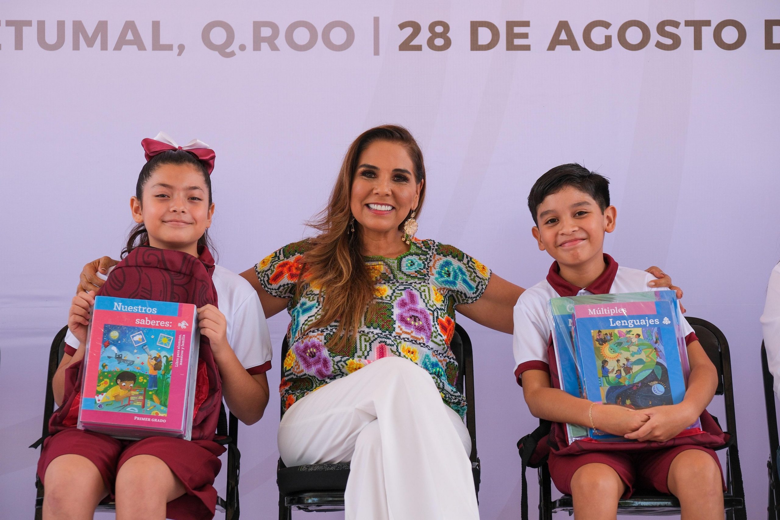 Mara Lezama inaugura el ciclo escolar 2023-2024 en Quintana Roo