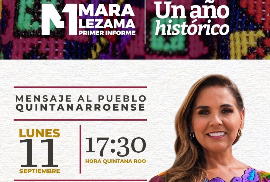 Mara Lezama invita al pueblo quintanarroense a su Primer Informe de Gobierno