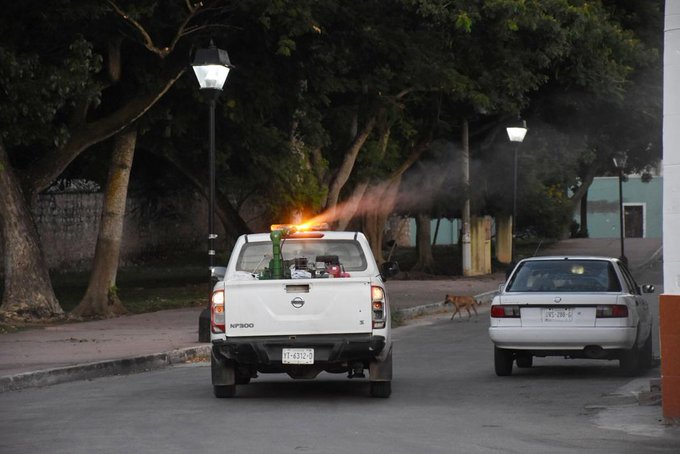 Realizan operativo de fumigación en Mérida y otros municipios de Yucatán