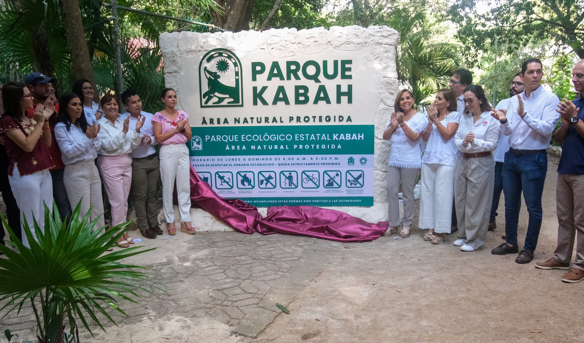 Celebran el aniversario 28 del Parque Ecológico Kabah