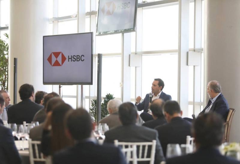 Mauricio Vila se reúne con directivos de HSBC
