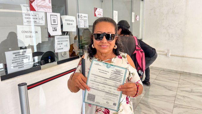 Registro Civil , Campeche , actas de nacimiento , sistema braille