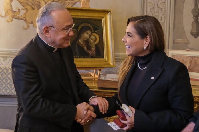 Desde el Vaticano, Mara Lezama envía bendiciones a AMLO y a México