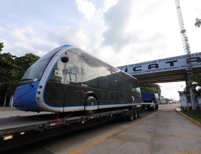 Llegan nuevas unidades del Ie-Tram a Yucatán