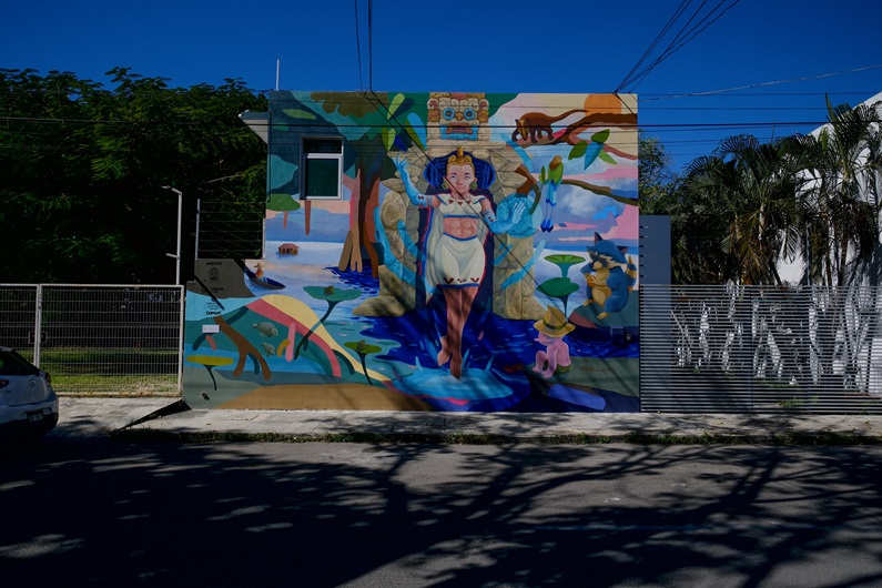 Con 17 murales, se transforma el centro histórico de Chetumal