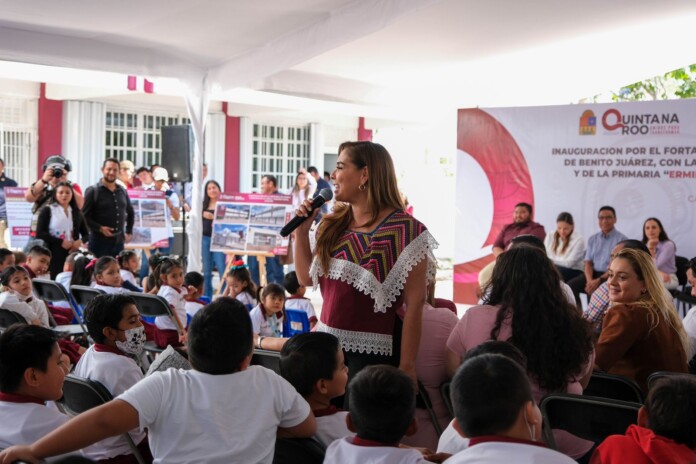 Mara Lezama inaugura escuelas con distintivo “Escuelas Transparentes”