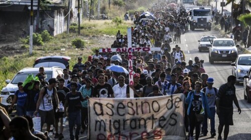Viacrucis Migrante llega a Huixtla, Chiapas