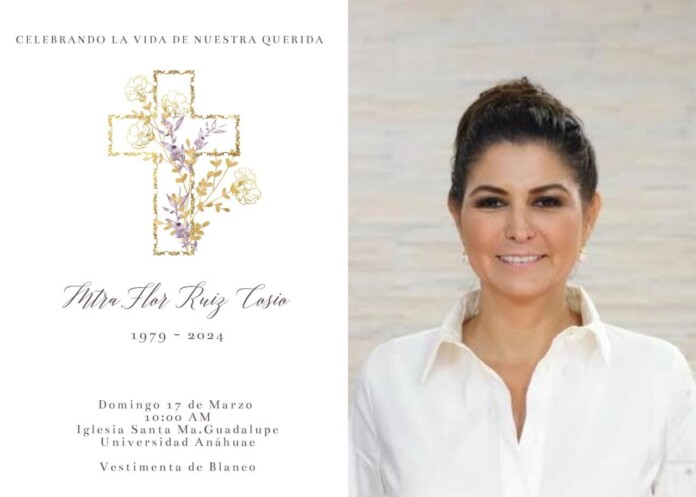 Fallece Flor Ruiz Cosio, secretaria del Trabajo de Quintana Roo