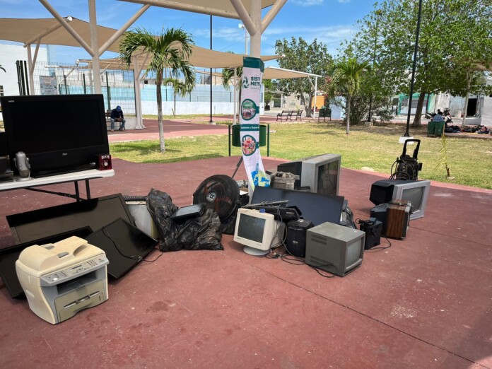 Recopilan más de 600 kilos de desechos electrónicos en Progreso