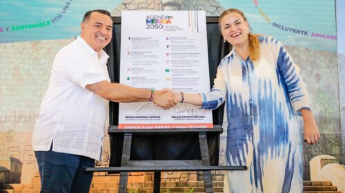 Cecilia Patrón y Renán Barrera presentan la ‘Agenda Mérida 2050‘