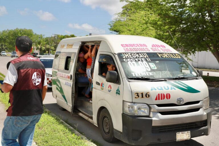 Refuerzan seguridad en transporte público de Quintana Roo