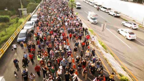 Caravana migrante ,Tapachula, Chiapas, migrantes