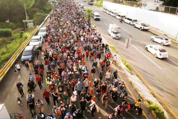 Caravana migrante ,Tapachula, Chiapas, migrantes