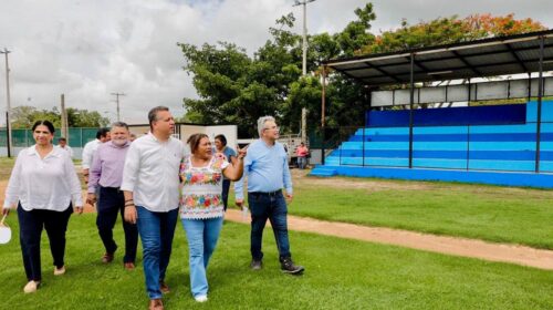 Rehabilitan el campo de béisbol de Tamanché, Mérida