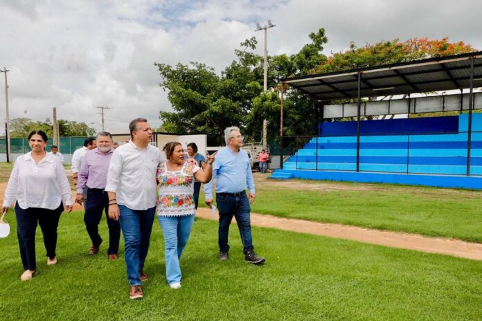 Rehabilitan el campo de béisbol de Tamanché, Mérida