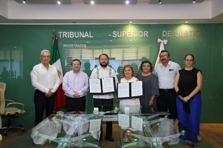 SECOES y Poder Judicial de Quintana Roo firman convenio de colaboración