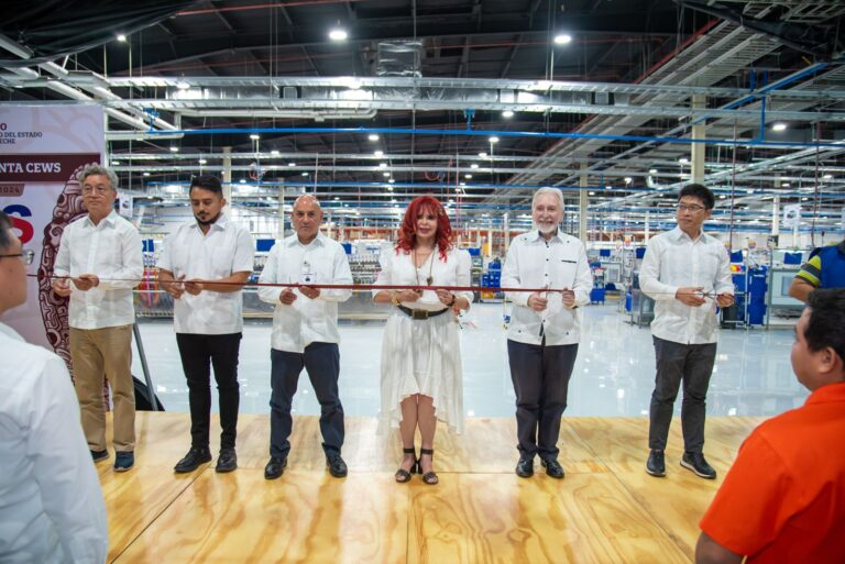 Inauguran empresa del sector automotriz CEWS en Campeche