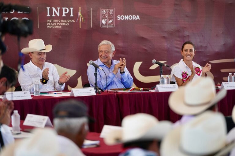 Gobierno de la 4T restituye tierras al pueblo yaqui; próxima presidenta dará continuidad a planes de justicia: AMLO