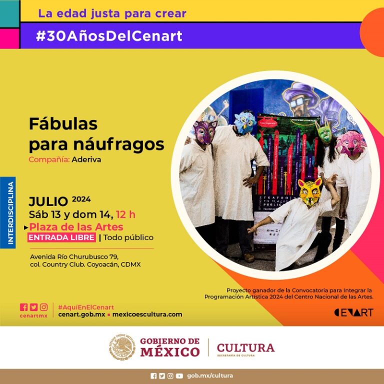 El Cenart presenta el espectáculo Fábulas para náufragos