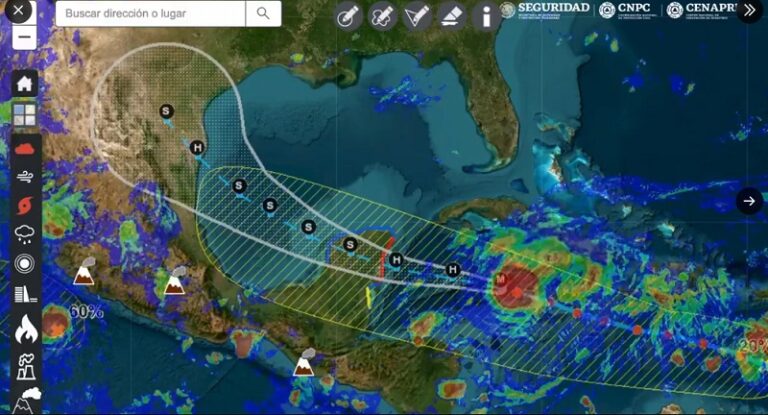 Protección Civil nacional brinda actualización sobre el huracán Beryl