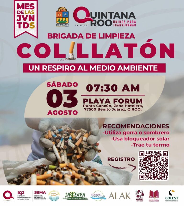 IQJ invita a sumarse a la brigada de limpieza “Colillatón”