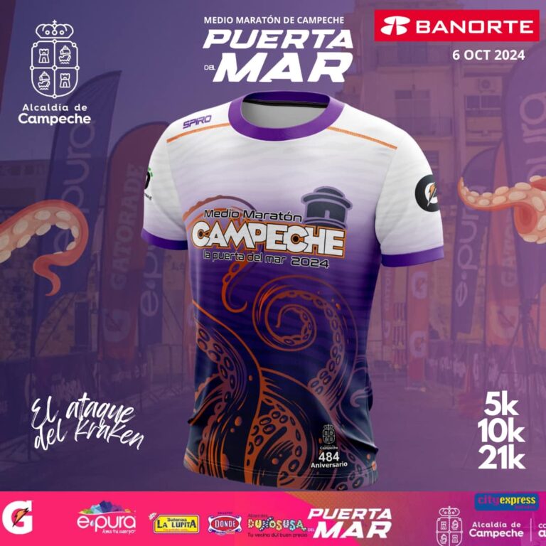 Alistan el Medio Maratón ”La Puerta de Mar 2024” en Campeche