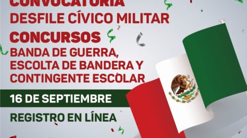 Convocan a escuelas de Mérida a participar en el desfile del 16 de septiembre