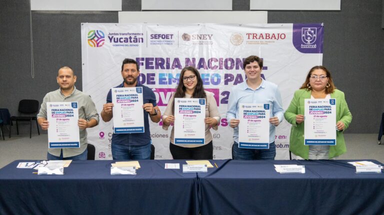 Invitan a la próxima “Feria Nacional de Empleo para Jóvenes 2024” en Mérida